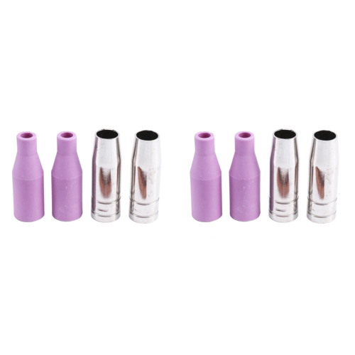 8Pcs MB15AK MIG/ Gas Ceramic Nozzle Welding Tip Shield Cup for Torch