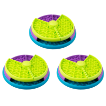 3X Slow Feeder Dog Bowl 3 Levels, Reduces Boredom and Anxiety Food Puz