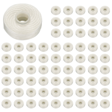 100 rouleaux de fil dentaire 50 m pour hygiène bucco-dentaire et nettoyage des dents
