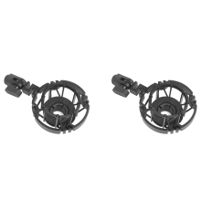 2X Micrófono de araña con soporte antichoque Micrófonos de condensador Universal Shock Mount