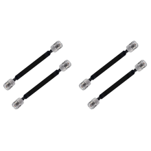 4-pack 40 cm coaxkabel voor raam/deurdoorvoer, platte kabel, SO239 U