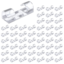 400 τεμάχια κλιπ καλωδίων Tidy Wire Holder με ισχυρά αυτοκόλλητα μαξιλαράκια Pla