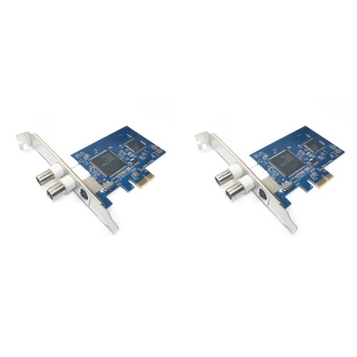 2X PCIE σε BNC Κάρτα καταγραφής CX23880+8892 Τσιπ παρακολούθησης AV/S τερματικό 1