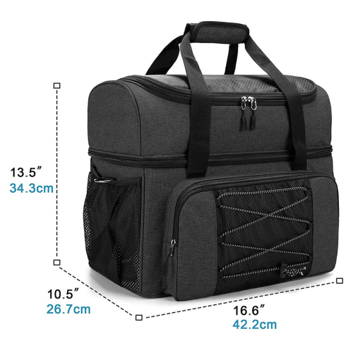 Borsa da bowling 2X per 2 palle, borsa con tazze e divisorio imbottito Double B 2