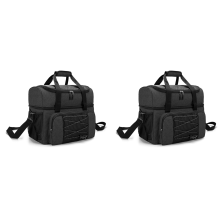 Borsa da bowling 2X per 2 palle, borsa con tazze e divisorio imbottito Double B