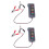 2X 12V auto-accu- en dynamo-tester - Testconditie opladen (LED 1