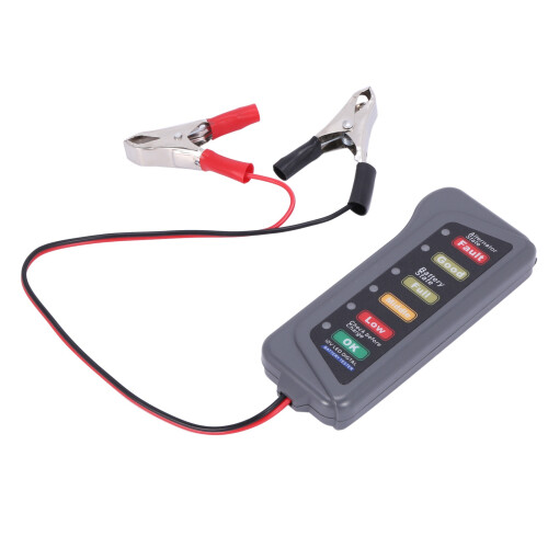 2X 12V auto-accu- en dynamo-tester - Testconditie opladen (LED 2