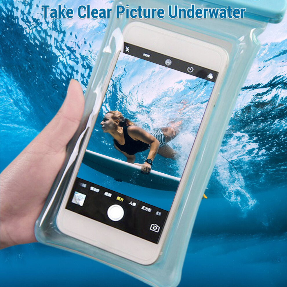 Waterproof Phone Pouch With Secure Lock Seal For Diving & Snorkeling 7891335153706