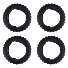 Set di 4 accessori antiscivolo in gomma per ruote di motociclette da 2,50-10 pollici