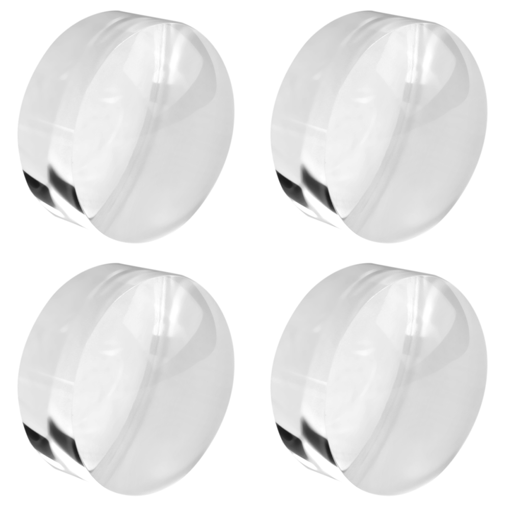 Torribaly 4Pcs 2 Inch Magnifying Dome - Portable Paperweight 8X Magnifier Clear