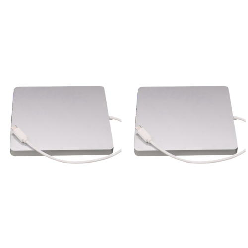 2X USB External CD/DVD Drive Type C Portable Drive-Free CD Players for 1
