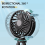 2X Octopus Fan, Desktop Camping USB Rechargeable Tripod with Light Fan 5