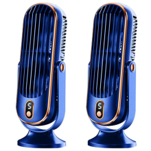 2X 720 Flippable Bladeless Tower Fan, Oscillating Silent Fan with 5 M