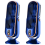 2X 720 Flippable Bladeless Tower Fan, Oscillating Silent Fan with 5 M 1