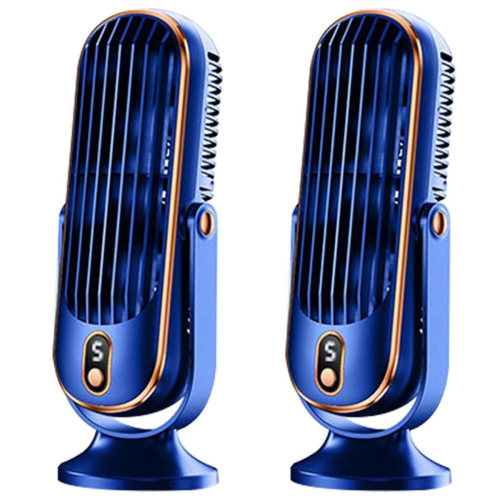 2X 720 Flippable Bladeless Tower Fan, Oscillating Silent Fan with 5 M