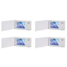 biglietti d'invito per compleanno da 2,4 pollici con videolibro bianco e display LCD da 128 MB
