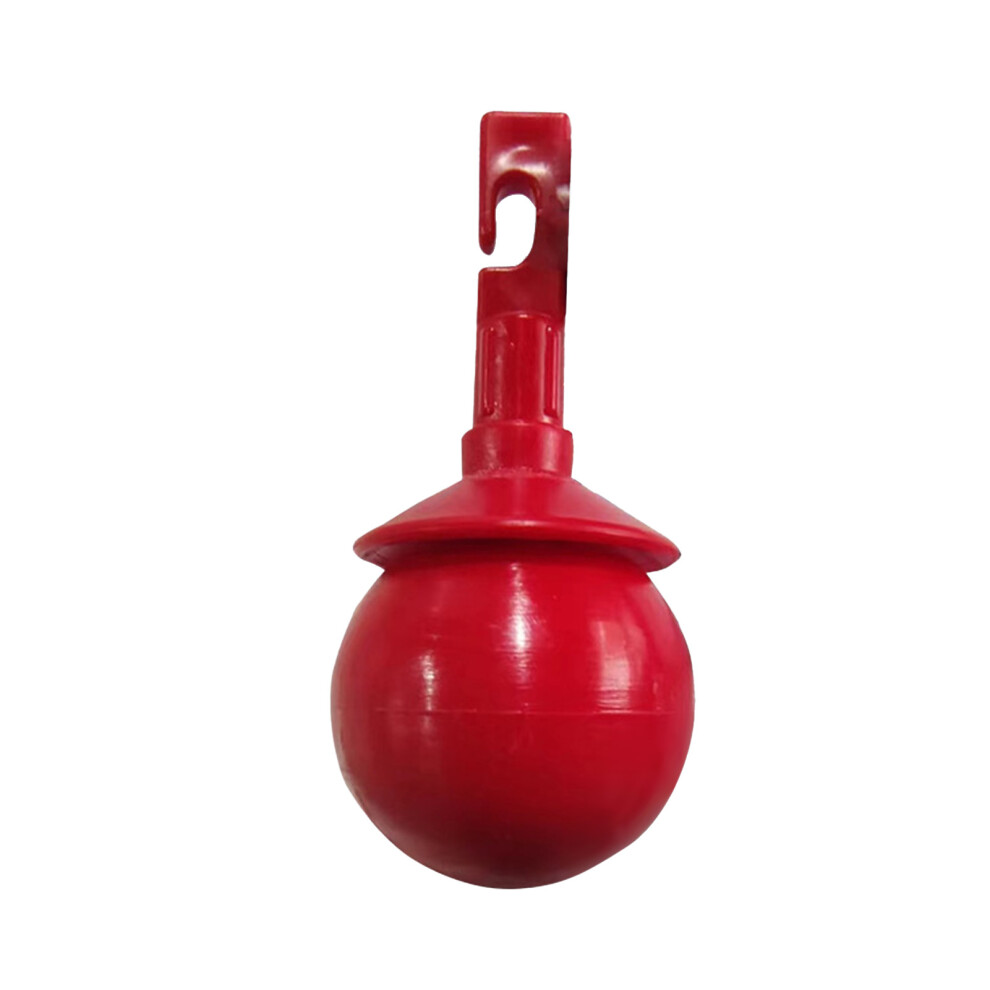 Red Aluminum Alloy Rolling Ball Cane Tip Hook Style 12X8x5cm