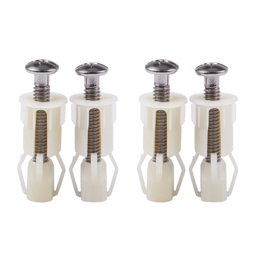 4Pcs Diy Plastic Toilet Seat Screws Fixings Fit Seats Hinges Repair To 4852109528550