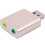 2X Κάρτα ήχου USB 7.1 εξωτερική σε υποδοχή 3.5mm προσαρμογέα ακουστικών στερεοφωνικού 8