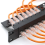 2X 19 ιντσών 1U καμπίνας Rack Pass-Through 24 θυρών CAT6 Patch Panel RJ45 C 6