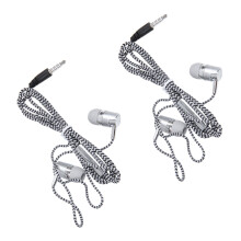 2X H-169 3.5mm MP3 MP4 Wiring Subwoofer Braided Cord, Headphones with