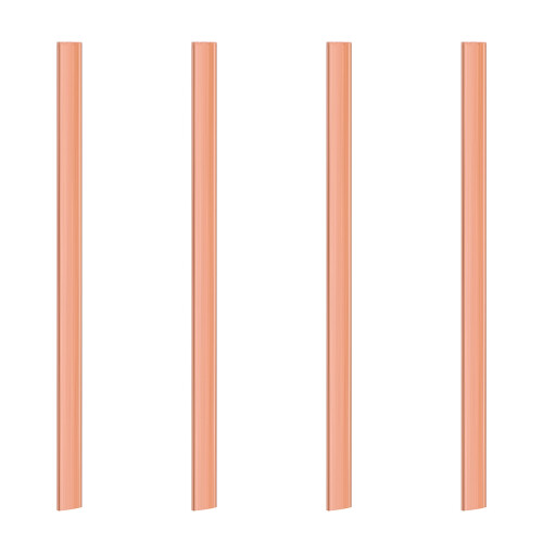4X Πλάκα επίπεδης ράβδου χαλκού Cu 99,6% T2 3mm x 15mm Μεταλλική λωρίδα 250mm 1