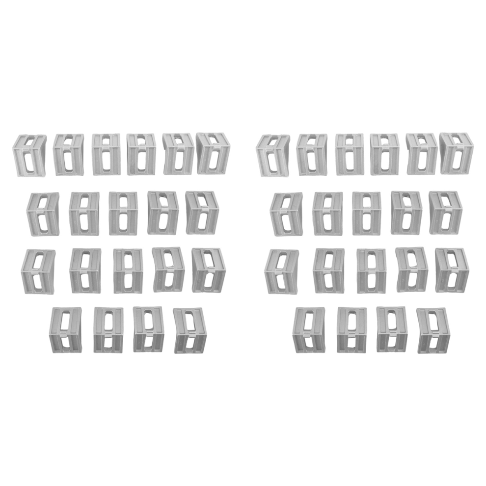 40Pcs 4040 Aluminum Corner Brackets Fitting Angle 40 X 35 Connector Fa 4852109537347