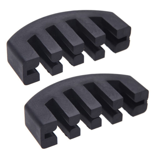 2X Rubber Mute 4/4 βιολί ελαφριάς εξάσκησης μαύρο 1