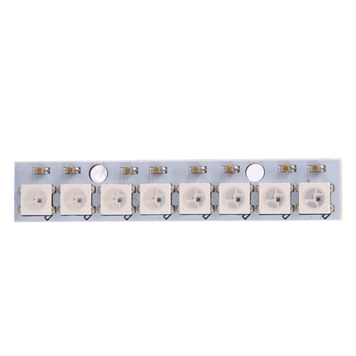 bandes de LED de conduite RVB 8xWS2812B 5050 intégrées en couleur 2