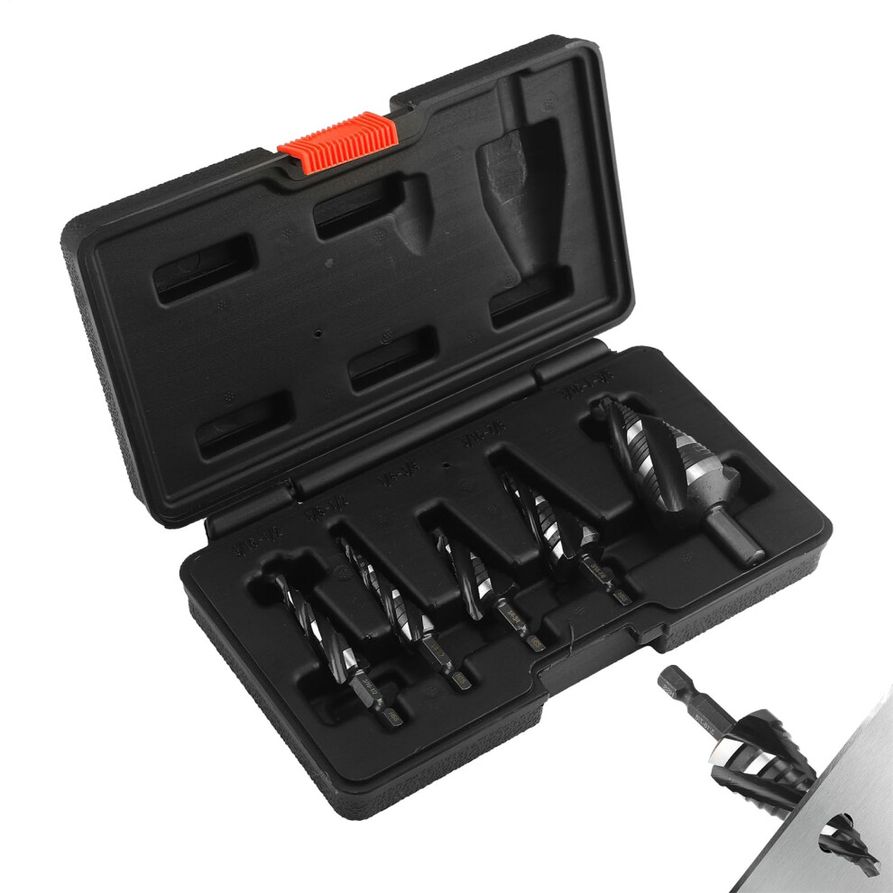 Step Drill Bit For Metal High Speed Steel Set Spiral Drill Bits For Aluminum And Stainless Steel-image-OPC-PJDJQMQ-NEW