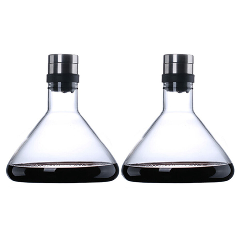 Decanter Rapido Per Vino Rosso 2X, Caraffa Traspirante, Erogatore Domestico, Bocca Ca-image