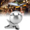 Winddichter Clip-Aschenbecher mit Deckel, silber, Durchmesser 10 cm 16