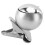 Winddichter Clip-Aschenbecher mit Deckel, silber, Durchmesser 10 cm 6