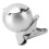 Winddichter Clip-Aschenbecher mit Deckel, silber, Durchmesser 10 cm 10