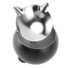 Gefrosteter Schwarzer Winddichter Clip-Aschenbecher 10cm x 12cm