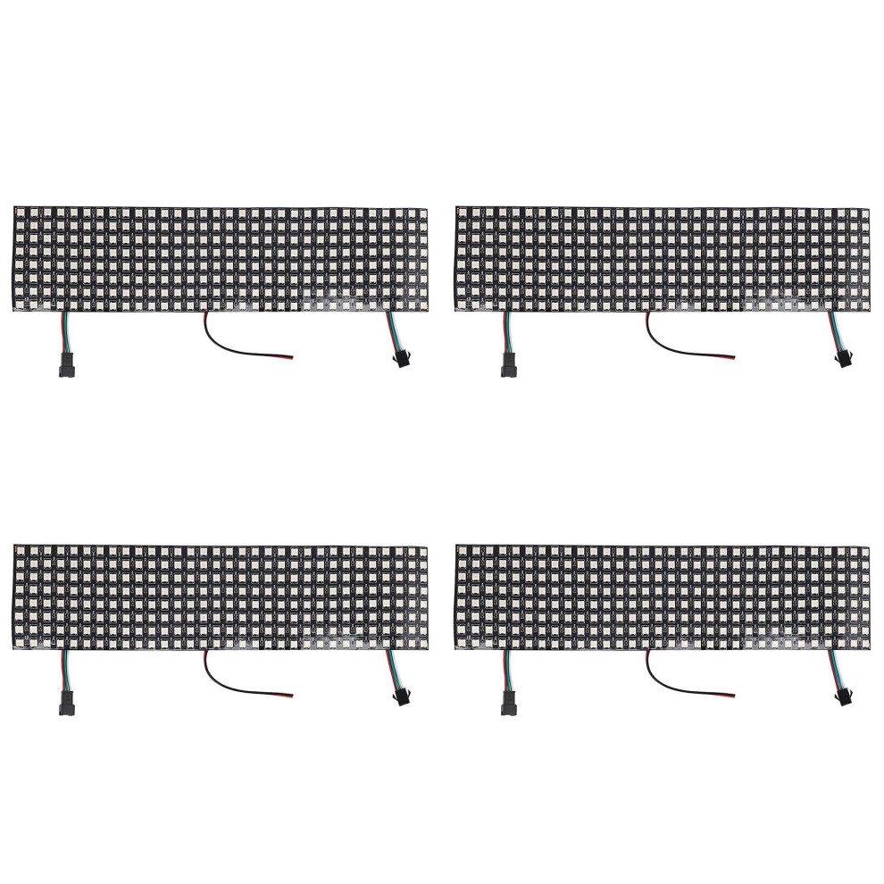 4X Led Matrix Panel, Ws2812b Rgb 832 Pixels Digital Flexible Dot Indiv 4852109538177