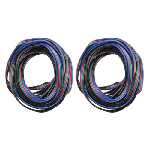 Καλώδιο σύνδεσης 2x 4 ακίδων για ταινία LED RGB 3528 5050 πολύχρωμη 5M