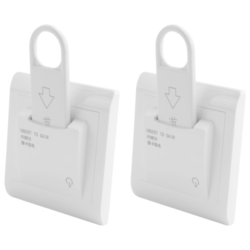 2X High Grade Hotel Magnetic Card Switch Energy Saving Insert Key for 2