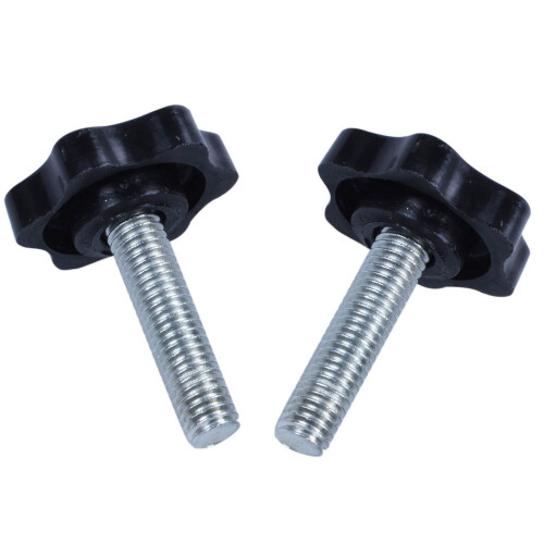 τεμάχια M8 x 30mm αρσενικό σπείρωμα 32mm με κεφαλή αστεροειδούς κεφαλής, μαύρο 2