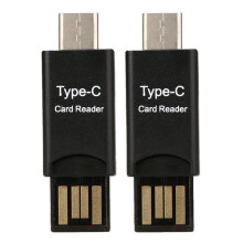 2X USB 3.1 Type C USB-C to Micro-SD TF Card Reader Adapter for PC Cell