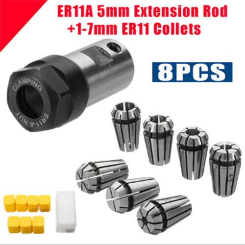 14 τεμάχια ελατηριωτά κολάρα ER11 1-7mm με εξάρτημα συγκράτησης άξονα κινητήρα ER11A 5mm Exte 2