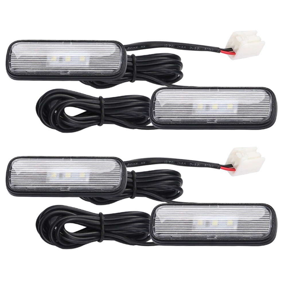 4 Stuks Autoverlichting Led Interieur Sfeer Decoratie Lamp Ambient Voet Voor-image