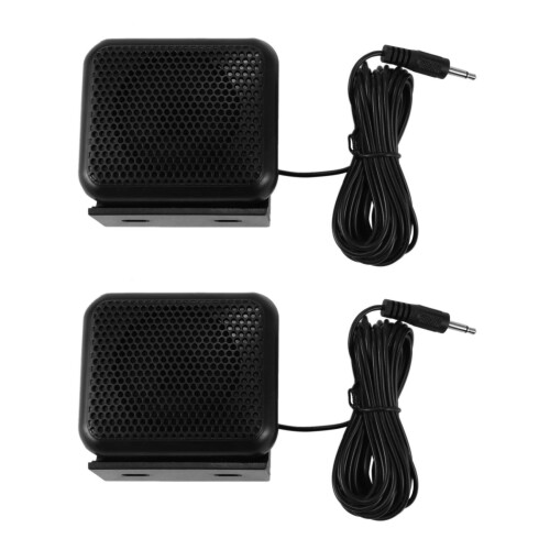 2x Mini externe luidspreker -100 voor Ham Radio CB Hf-transceiver