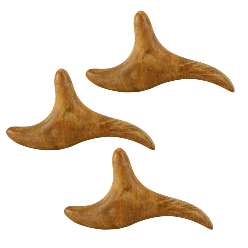 Massaggiatore Per La Circolazione Sanguigna, Collo E Piedi In Legno 3X Triangolare S
