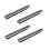 4X 19 ιντσών 1U καμπίνας Rack Pass-Through 24 θυρών CAT6 Patch Panel RJ45 C 1