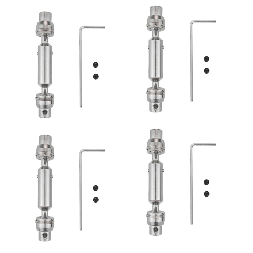 4X Upgrade Metal Cvd Drive Shaft For D12 C24 C34 B14 B24 B16 B36 Mn D9 Silver 4852109559066