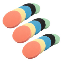 15PCS 6 Inch (150mm) Flat Sponge Light Yellow Yellowing Pad Polishing