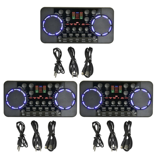 Κάρτα ήχου 3X V300 PRO με 10 εφέ Bluetooth, μείωση θορύβου, μίξη ήχου