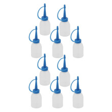 Lot de 10 flacons distributeurs en plastique souple pour colle industrielle, gel et huile, 30 ml