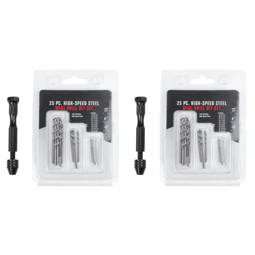 Hand Twist Drill Bits Set,DIY Precision Pin Vise Model Mini Spiral wit
